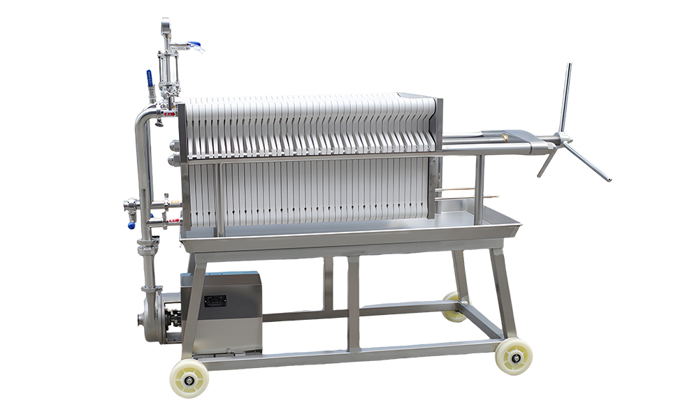 Pure Stainless Steel plate and frame Filter Press for Fruit Juice,Edible Oil,beer